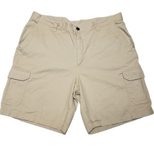 Columbia Mens 40 Omni Shade Tan Cargo Shorts